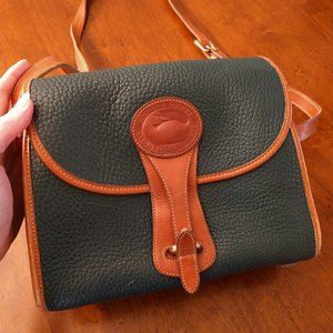 Dooney & Bourke Vintage Green Leather Purse